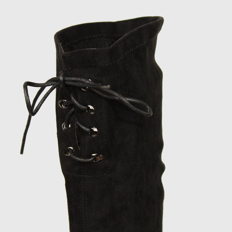 Bota Bucanera Negro Vía Franca Mujer-4