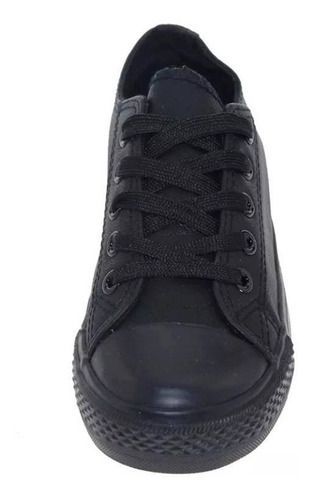 Zapatilla Escolar Para Niño Color Negro-2