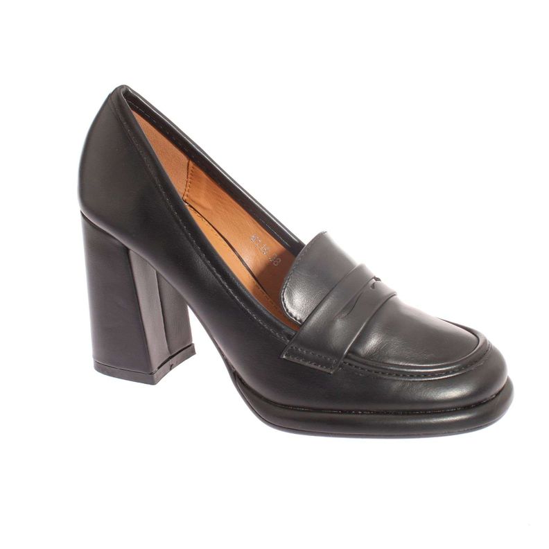 Mocasín Tacón Negro Vía Franca Mujer Art: 5W115BLACK-0