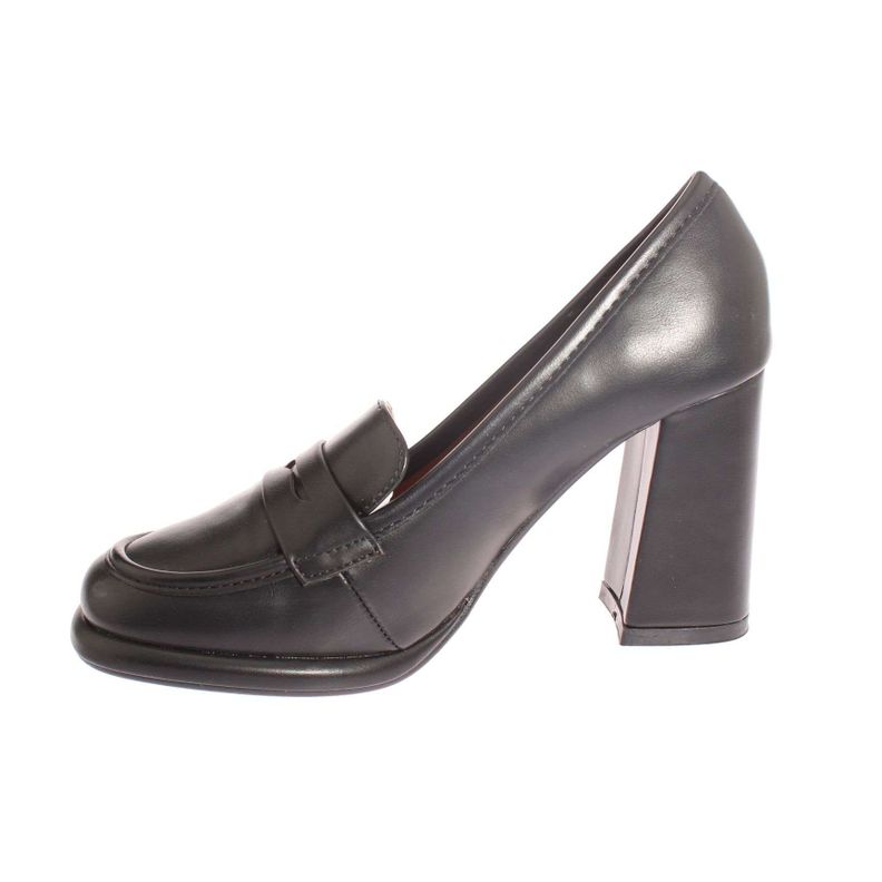 Mocasín Tacón Negro Vía Franca Mujer Art: 5W115BLACK-3
