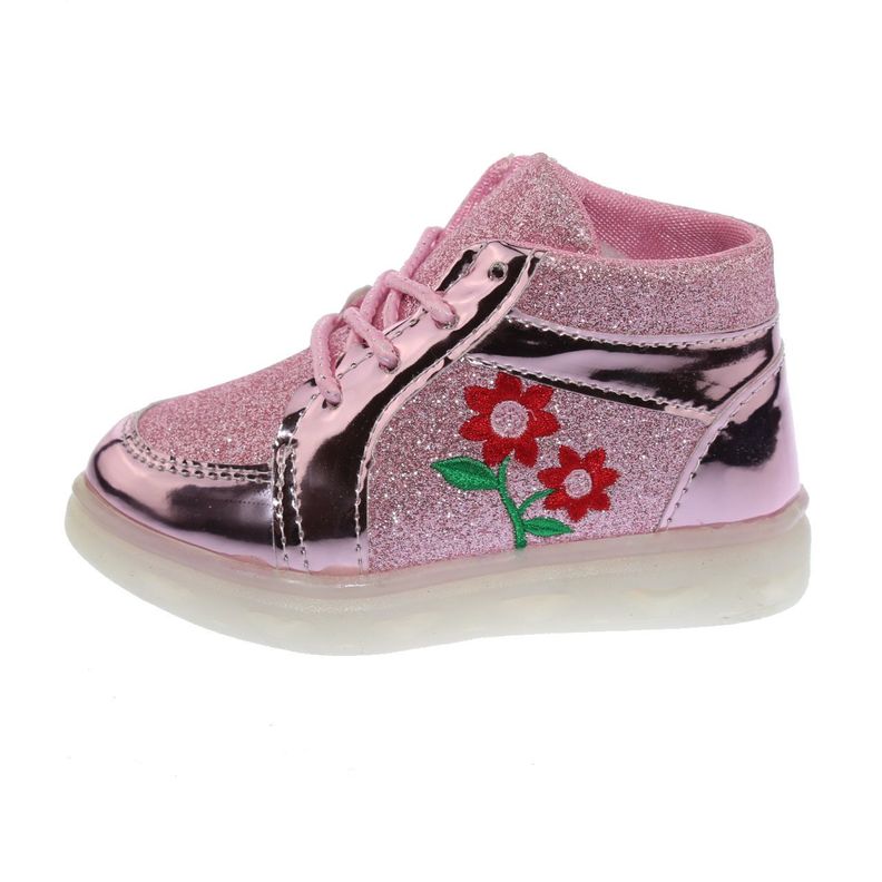 Zapatilla Con Luces Rosado Vía Franca Niña-1