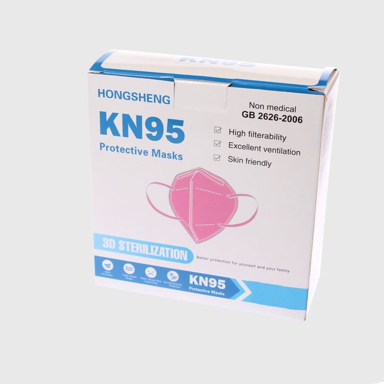 Pack 20 Mascarillas KN95 Rosado Vía Franca Unisex-3