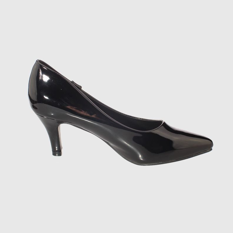 Zapato taco Negro Vía Franca Mujer-3