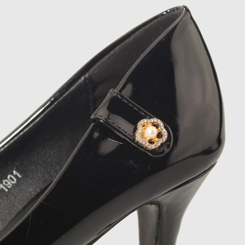 Zapato taco Negro Vía Franca Mujer-4