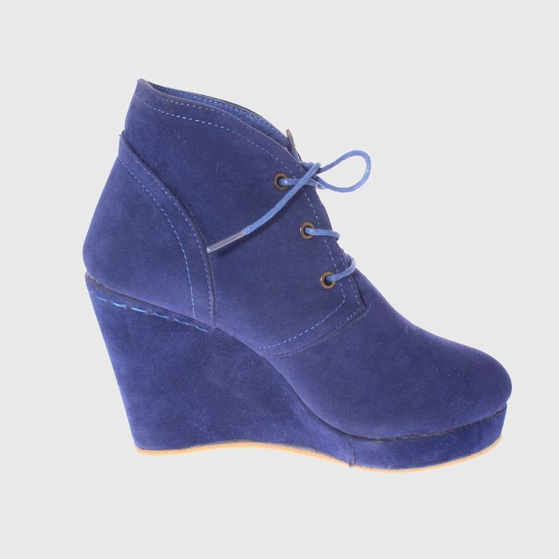 Botín Terraplen Azul Vía Franca Mujer-3