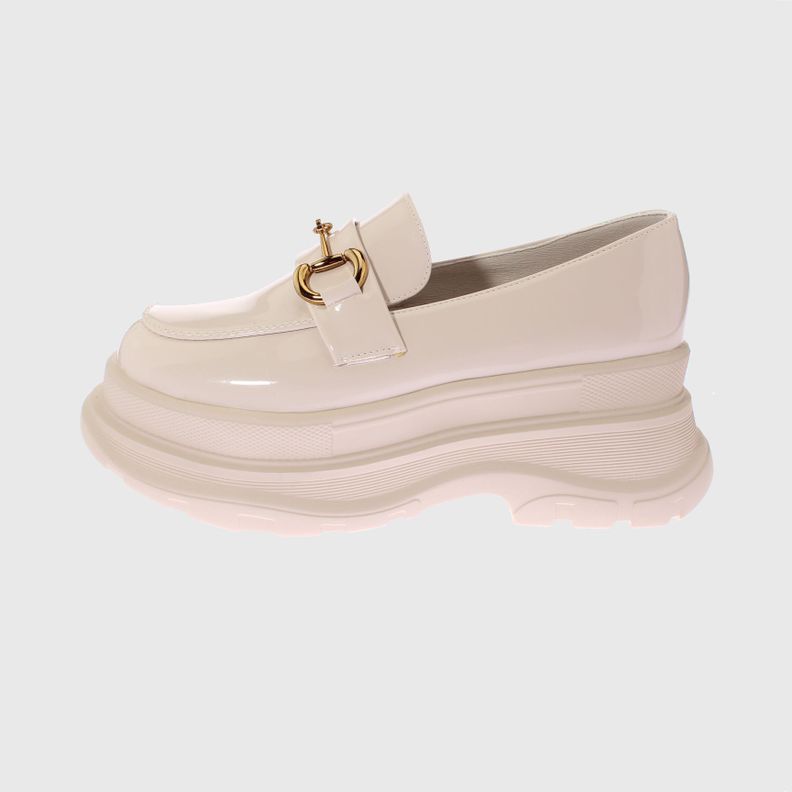 Mocasin Terraplen Blanco Vía Franca Mujer-1