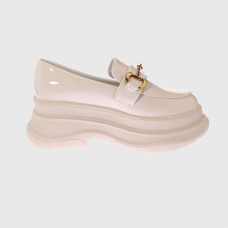 Mocasin Terraplen Blanco Vía Franca Mujer-3