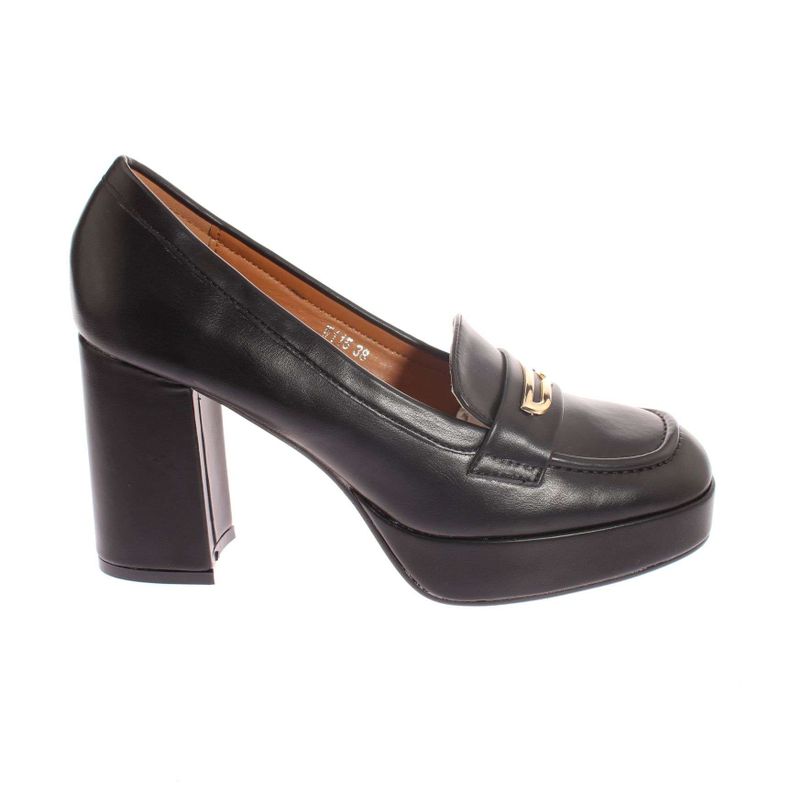 Mocasín Tacón Negro Vía Franca Mujer Art: 5W116BLACK-1