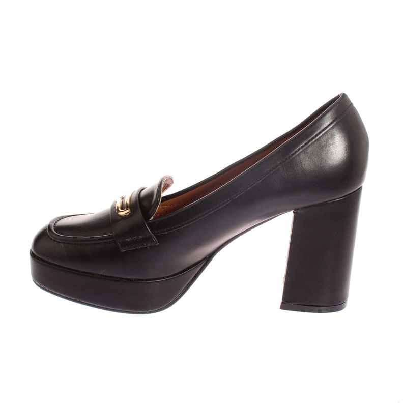 Mocasín Tacón Negro Vía Franca Mujer Art: 5W116BLACK-3