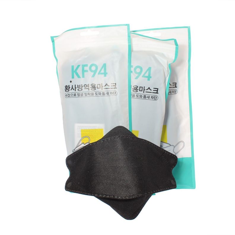Pack 30 Mascarillas KN94 Negro Vía Franca Unisex-0