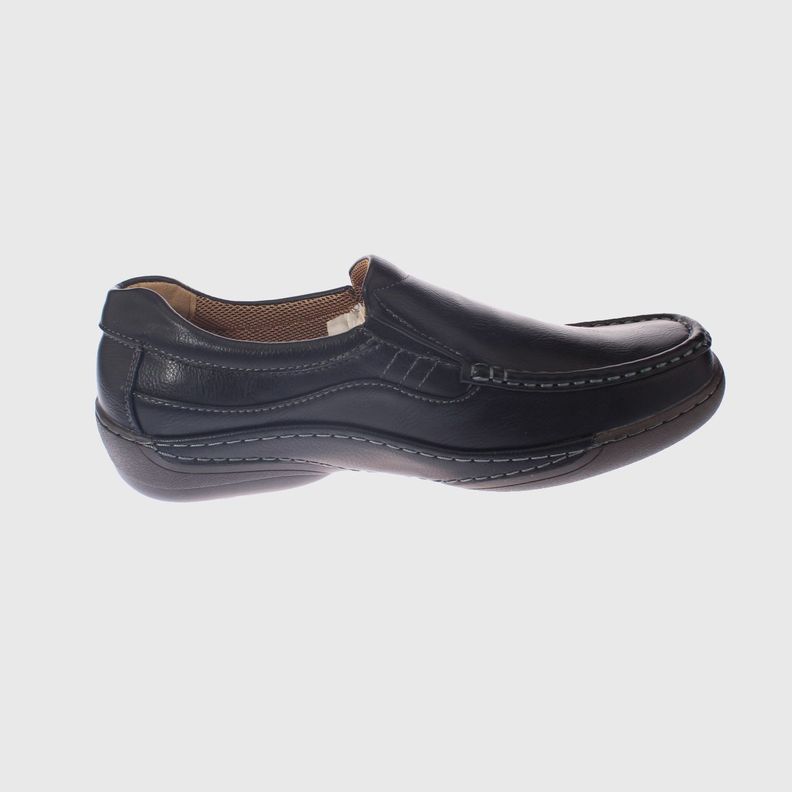 Mocasín Negro Vía Franca Hombre-3
