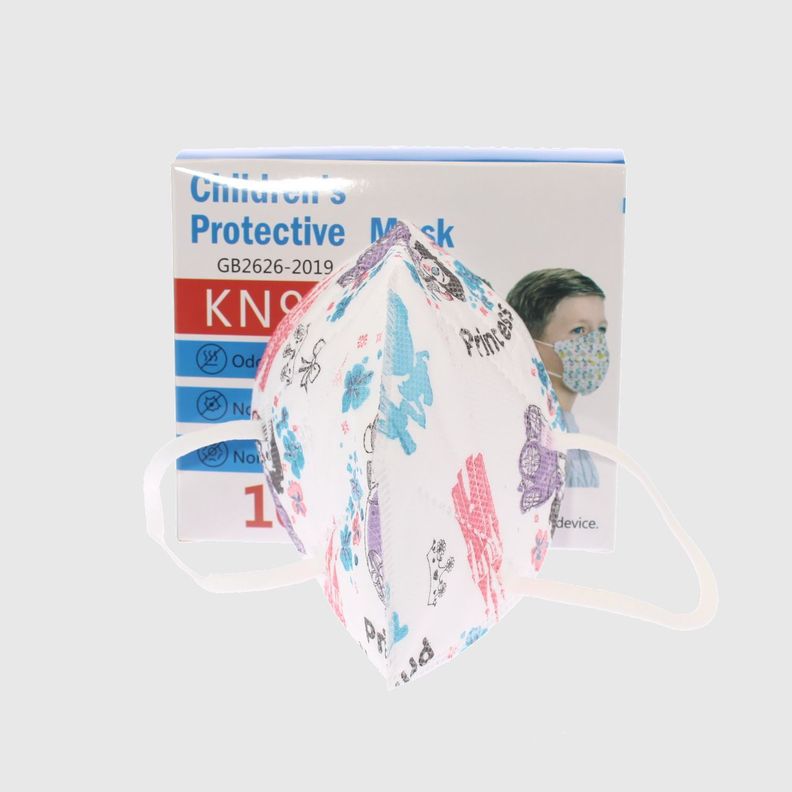 Pack 10 Mascarillas Niña KN95 Blanco Vía Franca Niña-0