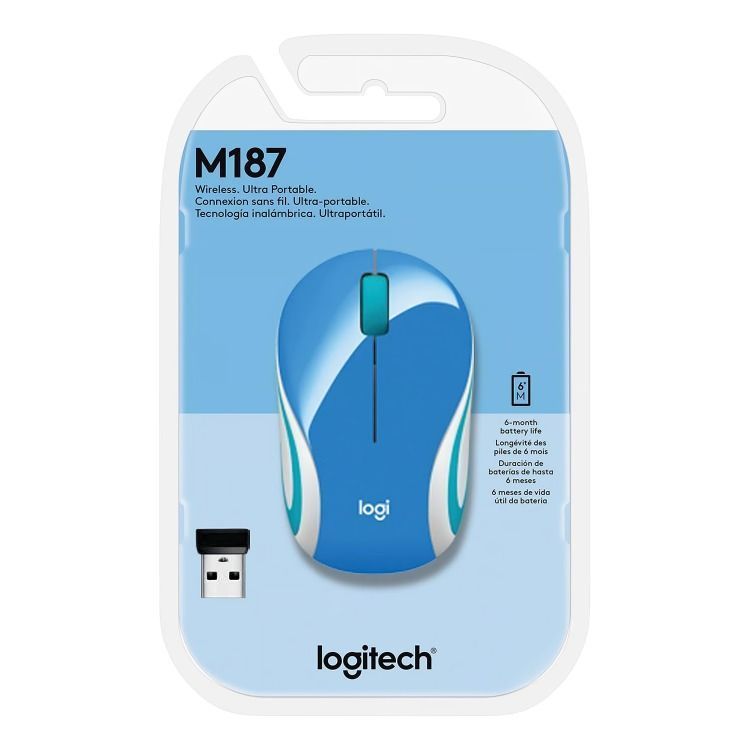  MOUSE MINI LOGITECH INALAMBRICO M187 REFRESH -2