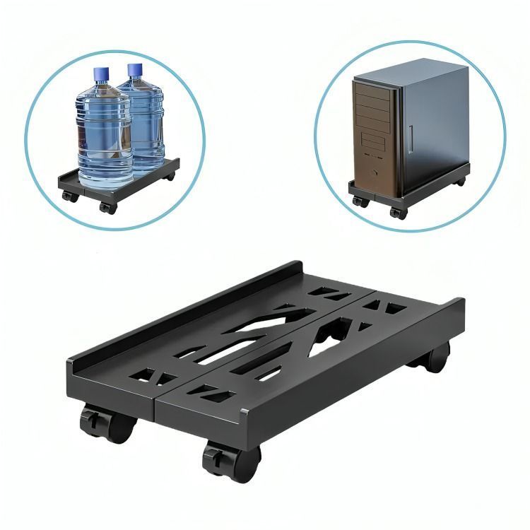 Base/soporte De Cpu Expandible Retráctil Con Ruedas Y Freno-1