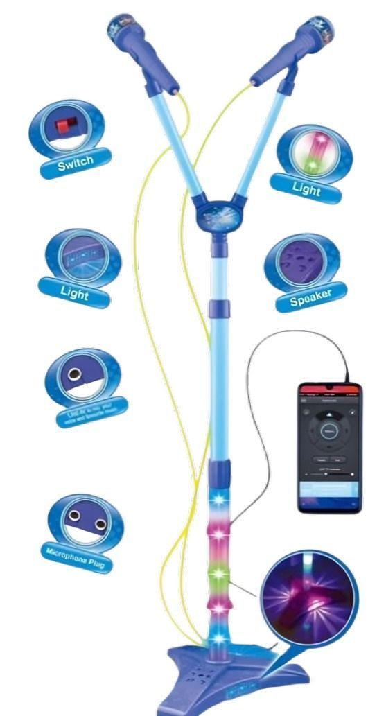 Microfono doble azul 21CM-2