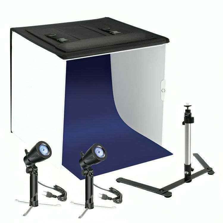Set Estudio Fotográfico Profesional Portátil Con Accesorios-0