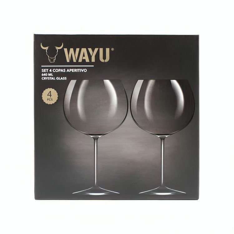 SET 4 COPAS CRISTAL APERITIVO WAYU-1