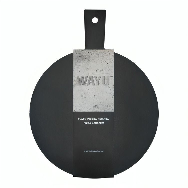 PLATO REDONDO PIEDRA PIZARRA 25CM WAYU-2