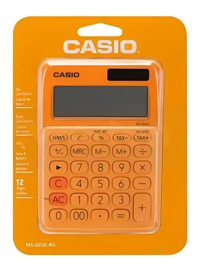 Calculadora CASIO tipo mini escritorio MS-20UC  Verde-1