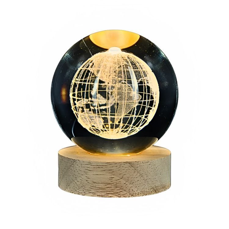 Lámpara LED De Mesa 3D USB Luz Globo