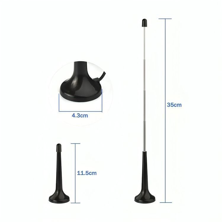 Mini Antena Digital Para Tv Base Magnética-2