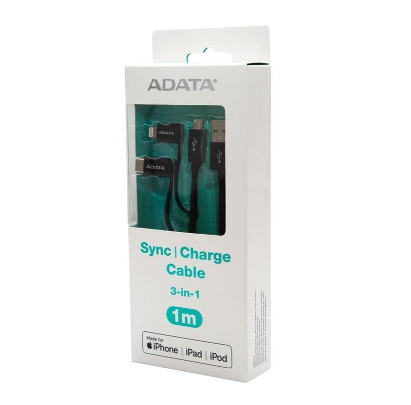 CABLE ADATA MICRO USB 3 EN 1 -2