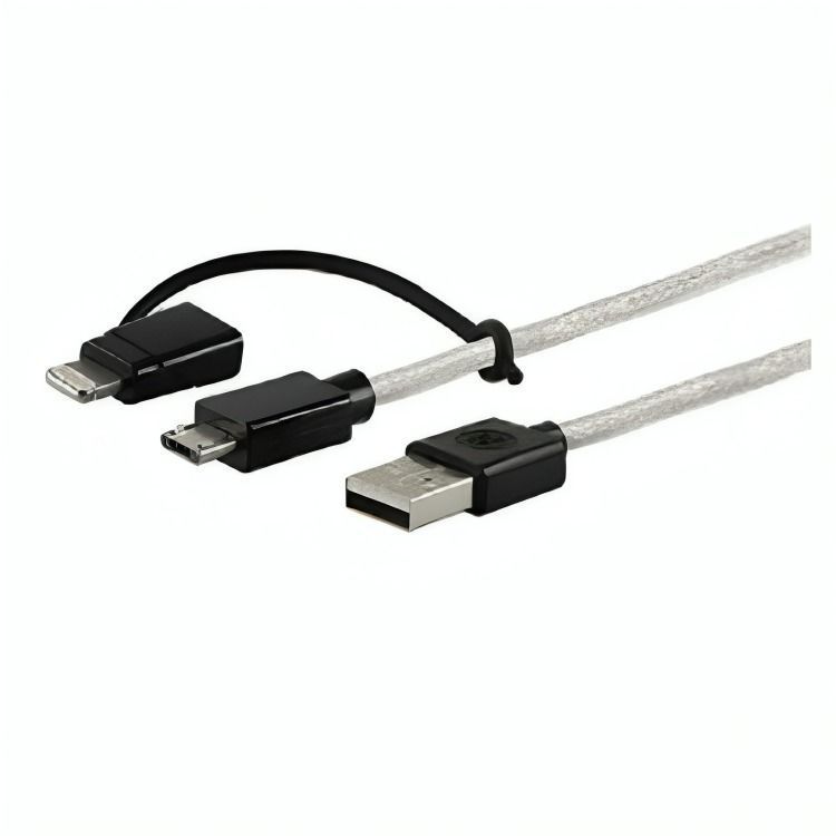 CABLE 2 EN 1 MICO USB C/ ADAPTADOR LIGHTNING GE 0,90 MTS-0