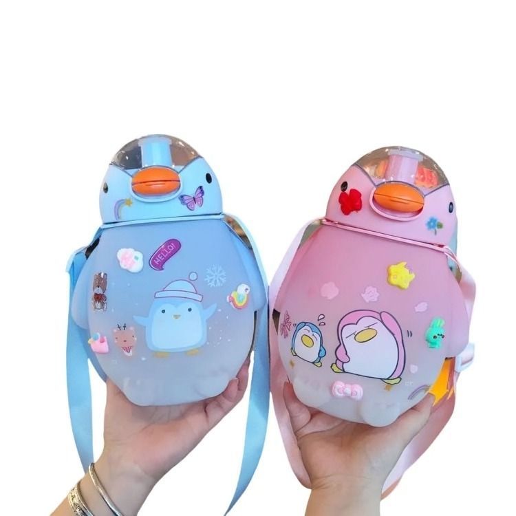 Botella Agua Pinguino Kawaii -1