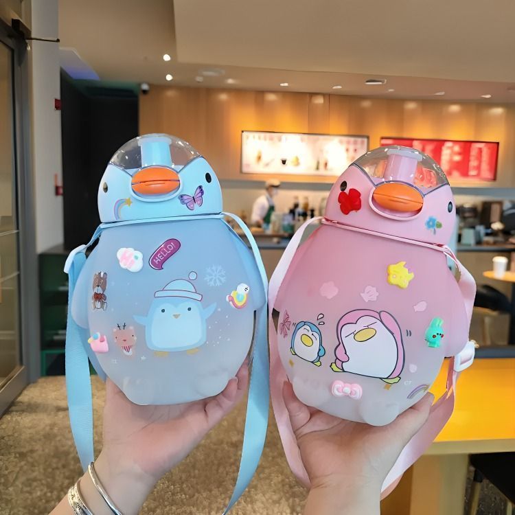 Botella Agua Pinguino Kawaii -2