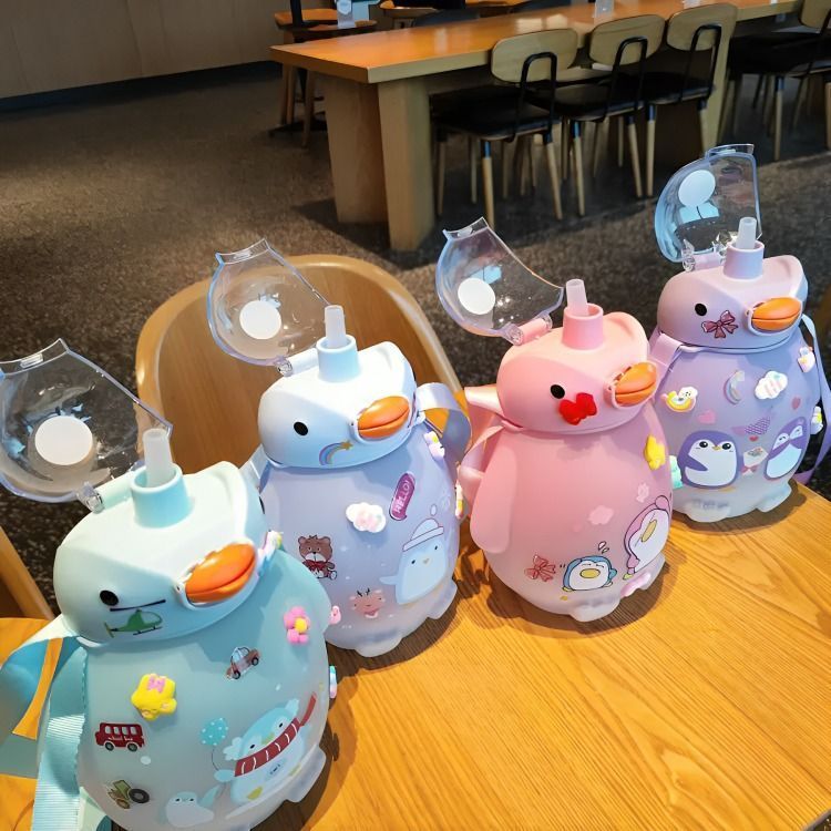 Botella Agua Pinguino Kawaii -3