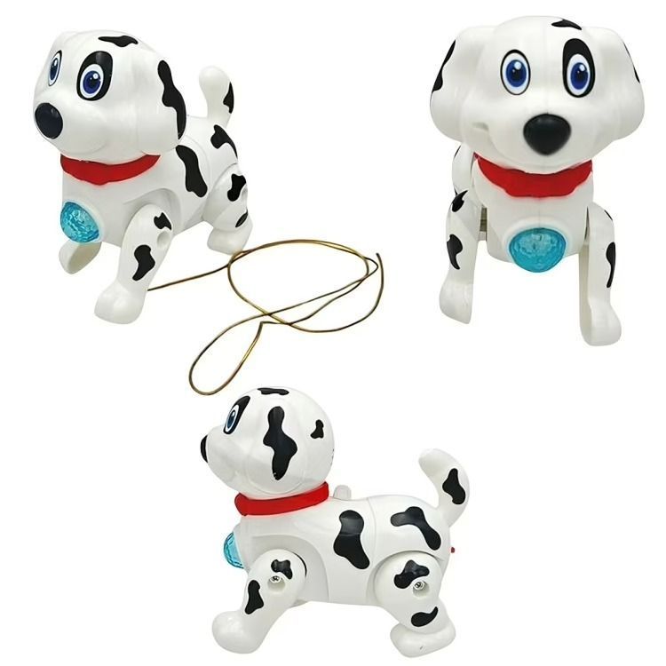 PAK DE 3 DALMATA CAMINANTE LUZ SONIDO ECO BOLSA