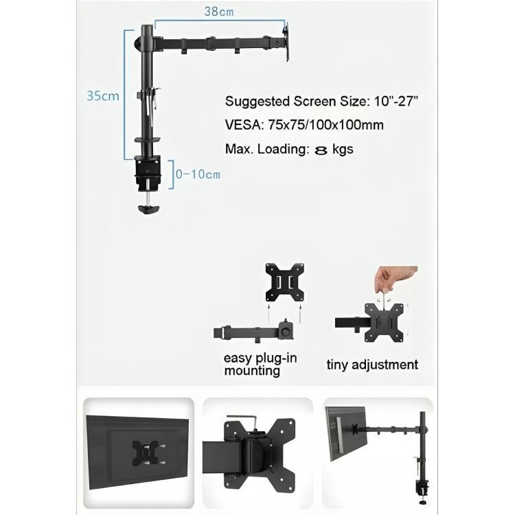 Soporte Monitor Escritorio Articulado 13-27 Pulgadas-2