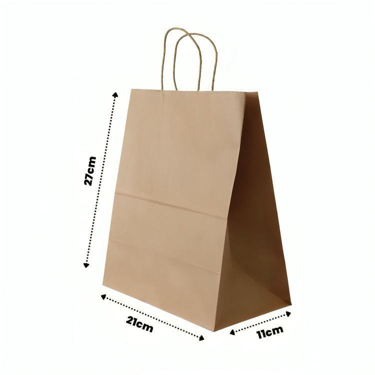 Bolsas Papel Kraft 12 Unidades 21x27x11cm-2