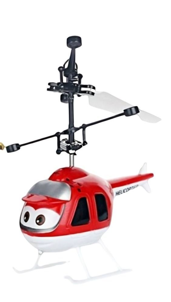 Helicoptero con control Rojo-0