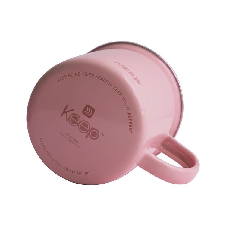 MUG METALICO 16OZ KEEP ROSADO-0