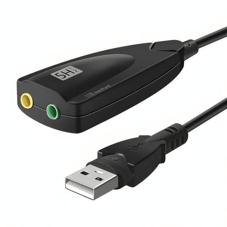 Tarjeta De Sonido Usb 3d Virtual 5hv2 7.1-1