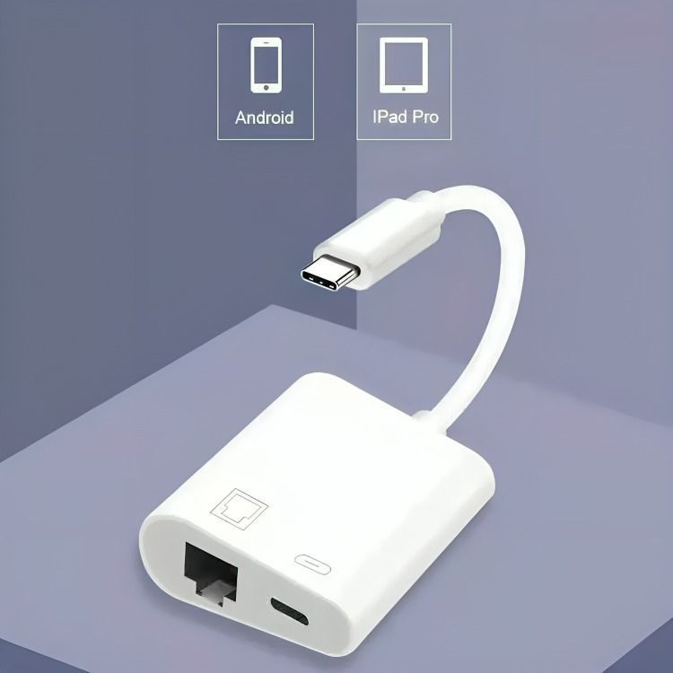 Adaptador Tipo-c A Rj45 Lan Gigabit Ethernet 10/100/1000mbps-2