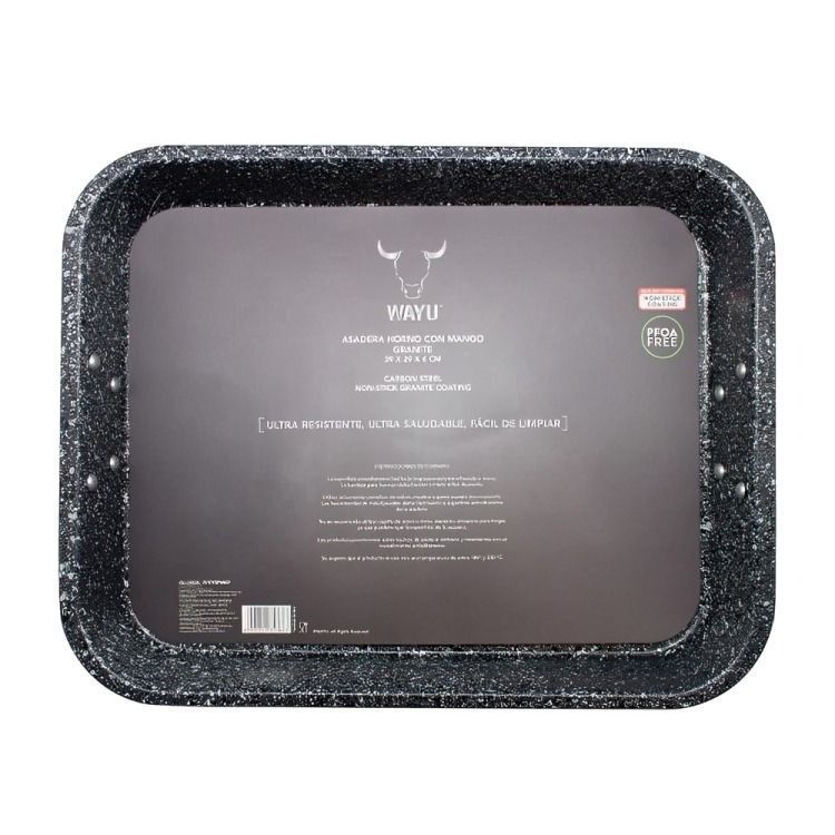 Asadera Horno c/mango Antiadherente Wayu-2