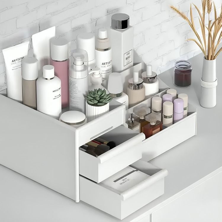 Caja Organizador De Cosméticos Portátil De Maquillaje-1