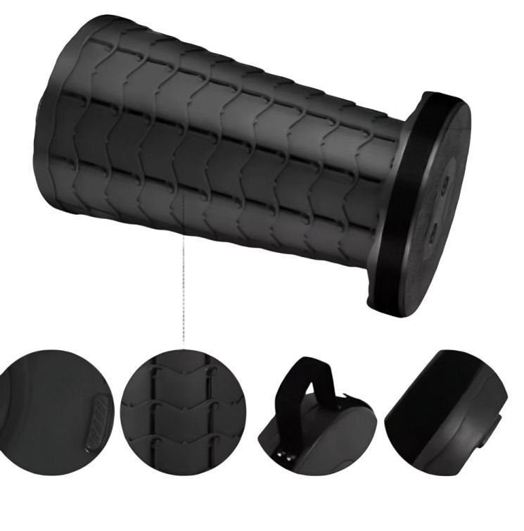 Taburete plegable Silla retractil NEGRO-1