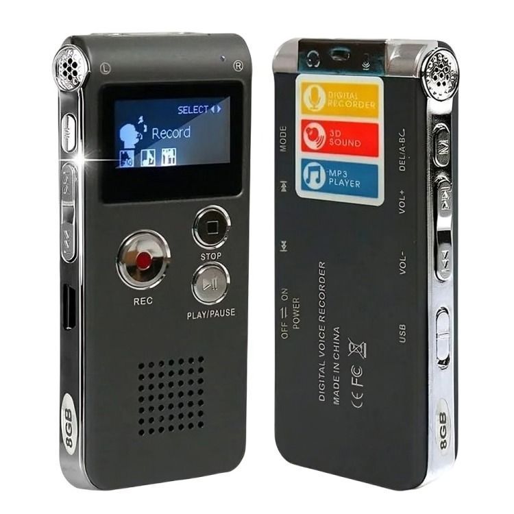 Grabadora Digital Profesional De Voz 8gb Mp3-2