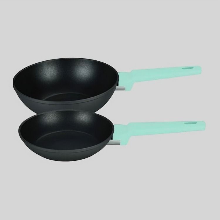 SET SARTEN 18 + WOK 22 CMS -1