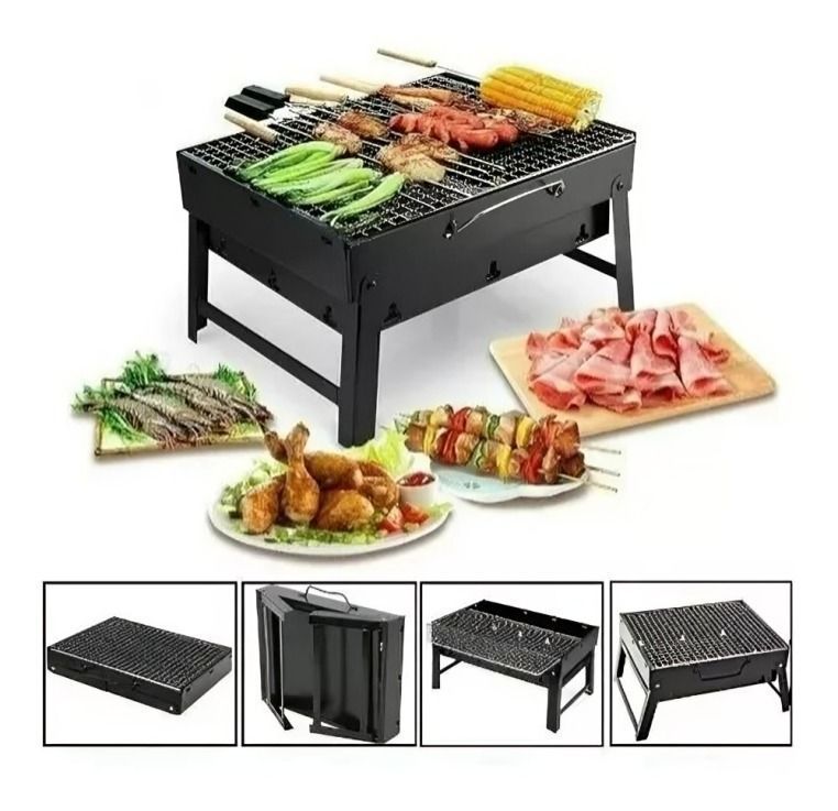 PARRILLA CUADRADA BBQ 36 X 29 X 7,5 CM-2