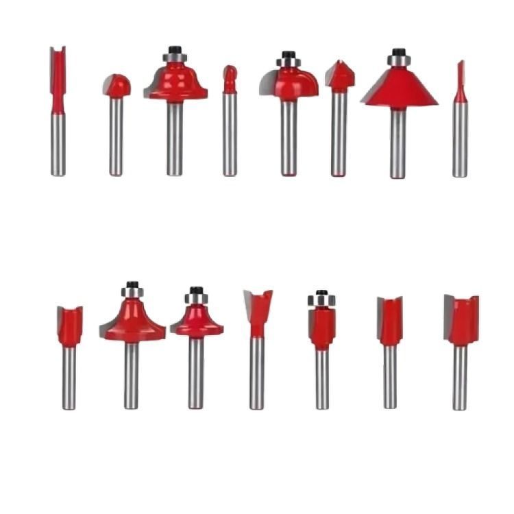 Brocas Fresas Madera Router 15 Pcs 6.35mm 1/4-2