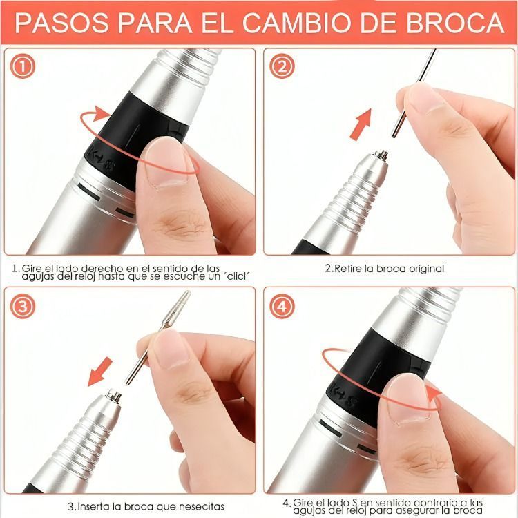Torno Inalambrico 30000 Rpm Manicura Torno Uñas-3