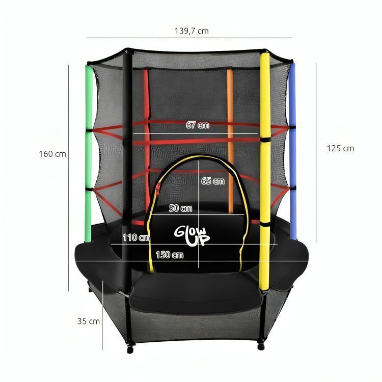 Cama Elástica + Malla 4,5ft -4