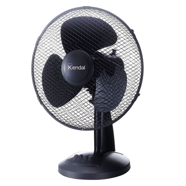 Ventilador Sobremesa 12 Pulgadas KVS-12DN Negro Kendal-1