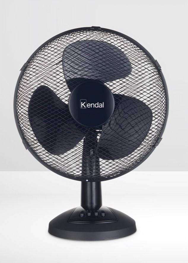 Ventilador Sobremesa 12 Pulgadas KVS-12DN Negro Kendal-2