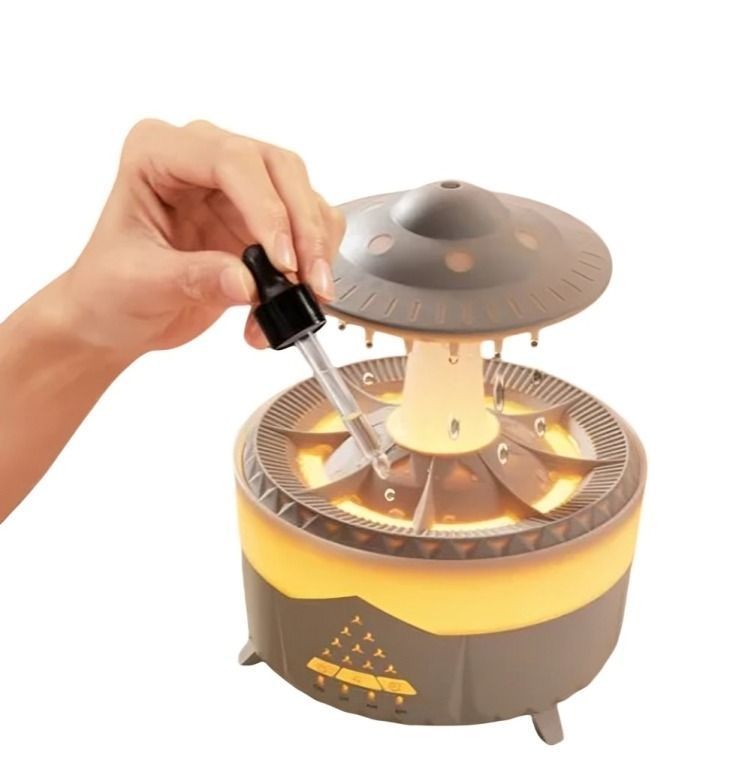 Difusor Humificador Relajante Hongo Gotas de Lluvia-1