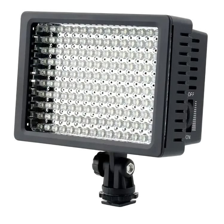 Foco Led 160 Luces Flash Cámara Videograbadora + 2 Filtros-1